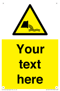 Custom Warning sewage effluent outfall